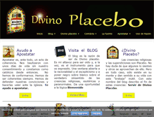 Tablet Screenshot of divinoplacebo.com